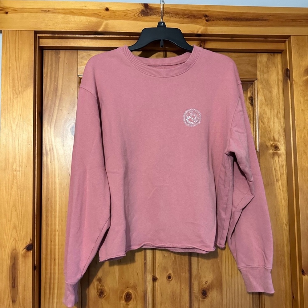 Hollister Women's Pink Crewneck Sweatshirt